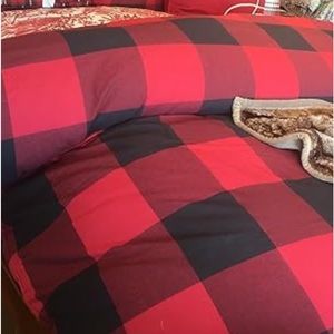 Pottery barn Bryce Buffalo plaid queen duvet with shams